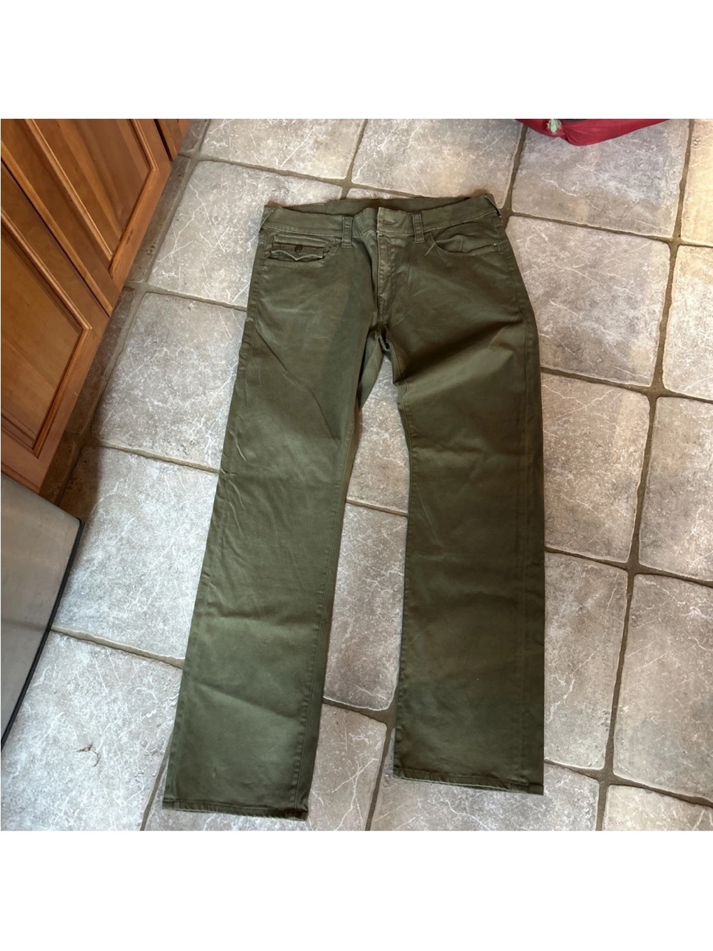 True Religion World Tour Jeans Ricky Green Denim Men’s 36 Jeans